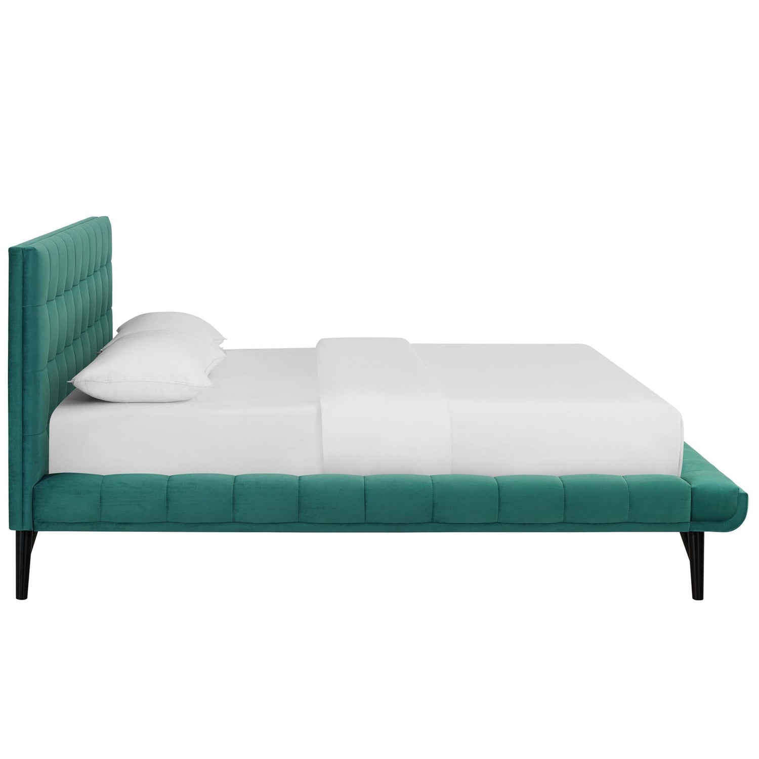 Julia Biscuit Tufted Performance Velvet Platform Bed by Modway