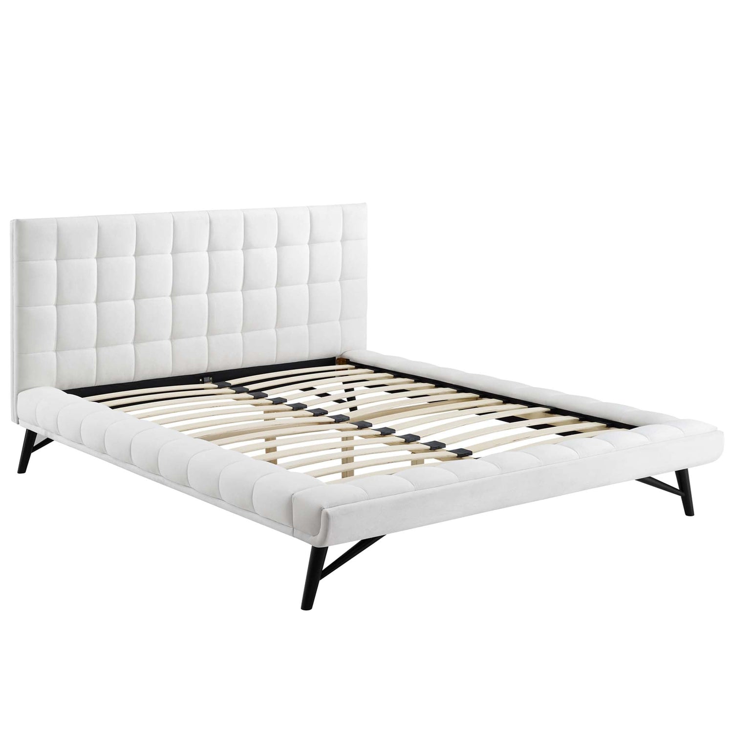 Julia Biscuit Tufted Performance Velvet Platform Bed by Modway