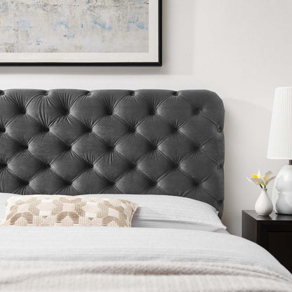 Lizzy Tufted Performance Velvet Headboard By HouseBean