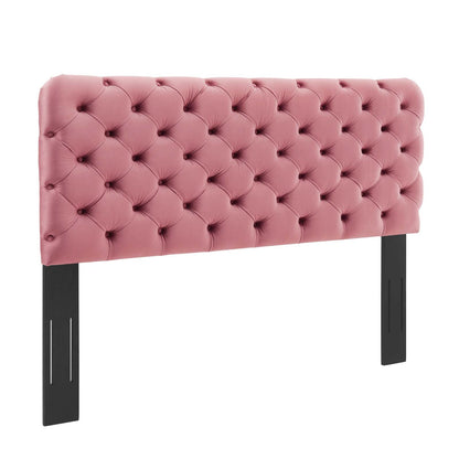 Lizzy Tufted Performance Velvet Headboard By HouseBean