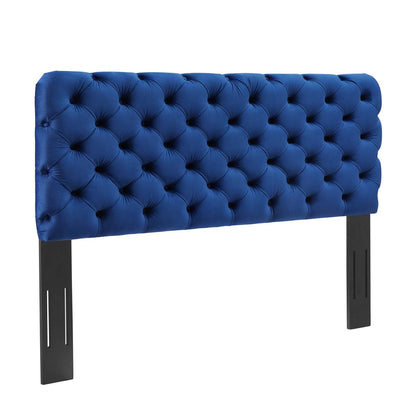 Lizzy Tufted Performance Velvet Headboard By HouseBean