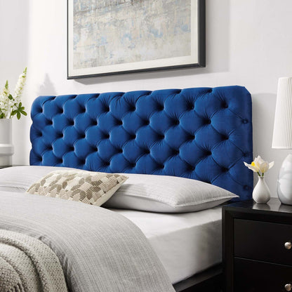 Lizzy Tufted Performance Velvet Headboard By HouseBean