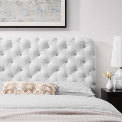 Lizzy Tufted Performance Velvet Headboard By HouseBean