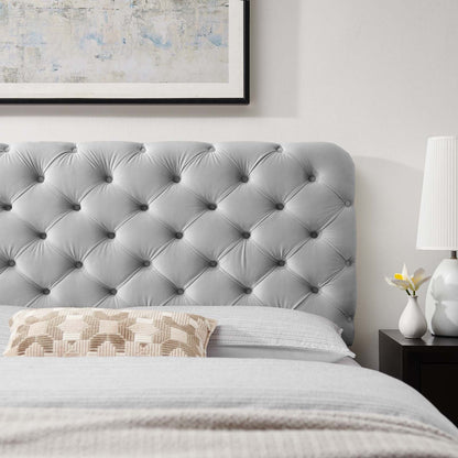 Lizzy Tufted Performance Velvet Headboard By HouseBean