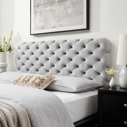 Lizzy Tufted Performance Velvet Headboard By HouseBean