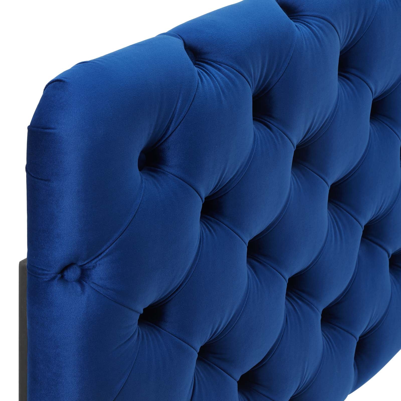 Lizzy Tufted Performance Velvet Headboard By HouseBean