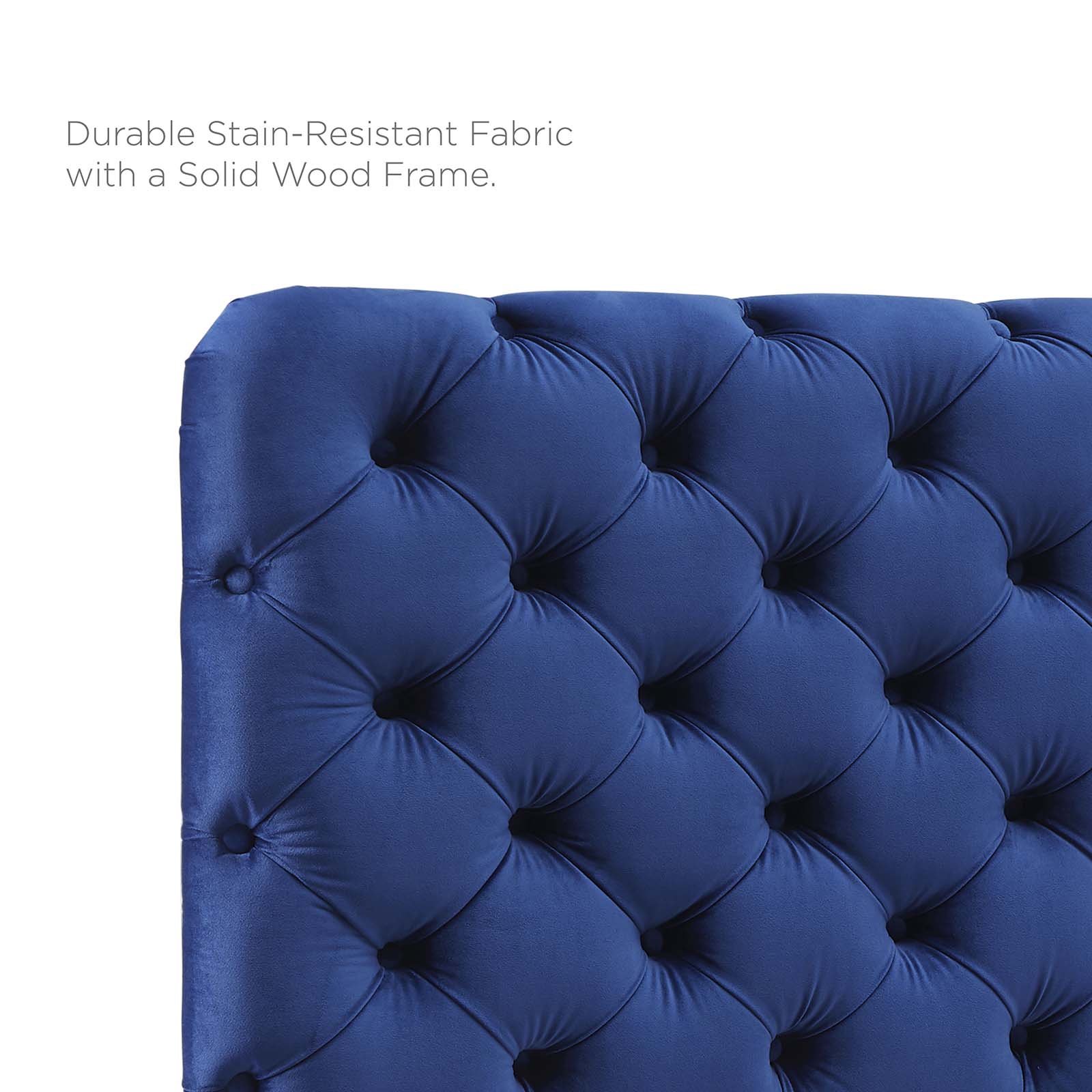 Lizzy Tufted Performance Velvet Headboard By HouseBean