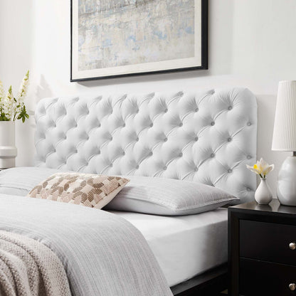 Lizzy Tufted Performance Velvet Headboard By HouseBean