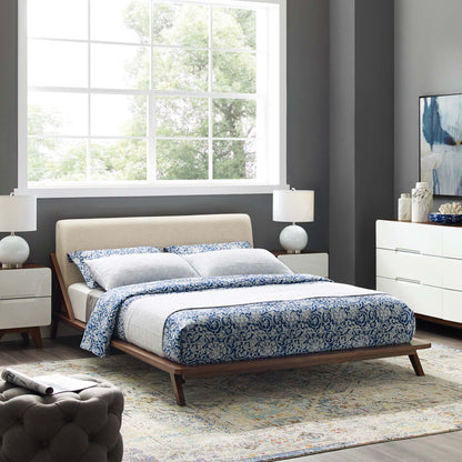 Luella Upholstered Fabric Queen Platform Bed by Modway