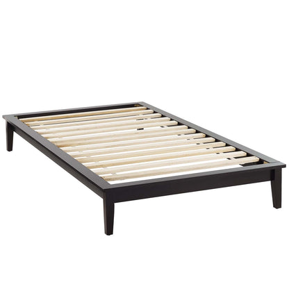 Lodge Wood Platform Bed Frame By HouseBean