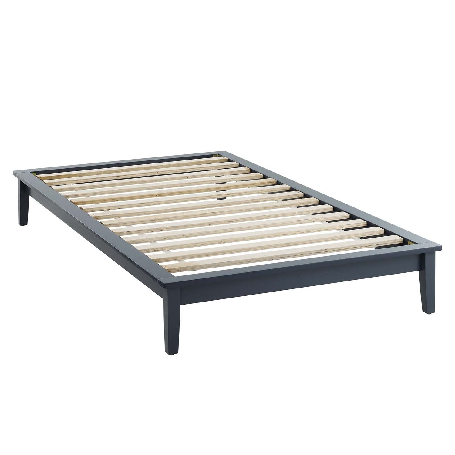 Lodge Wood Platform Bed Frame By HouseBean