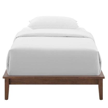 Lodge Wood Platform Bed Frame By HouseBean