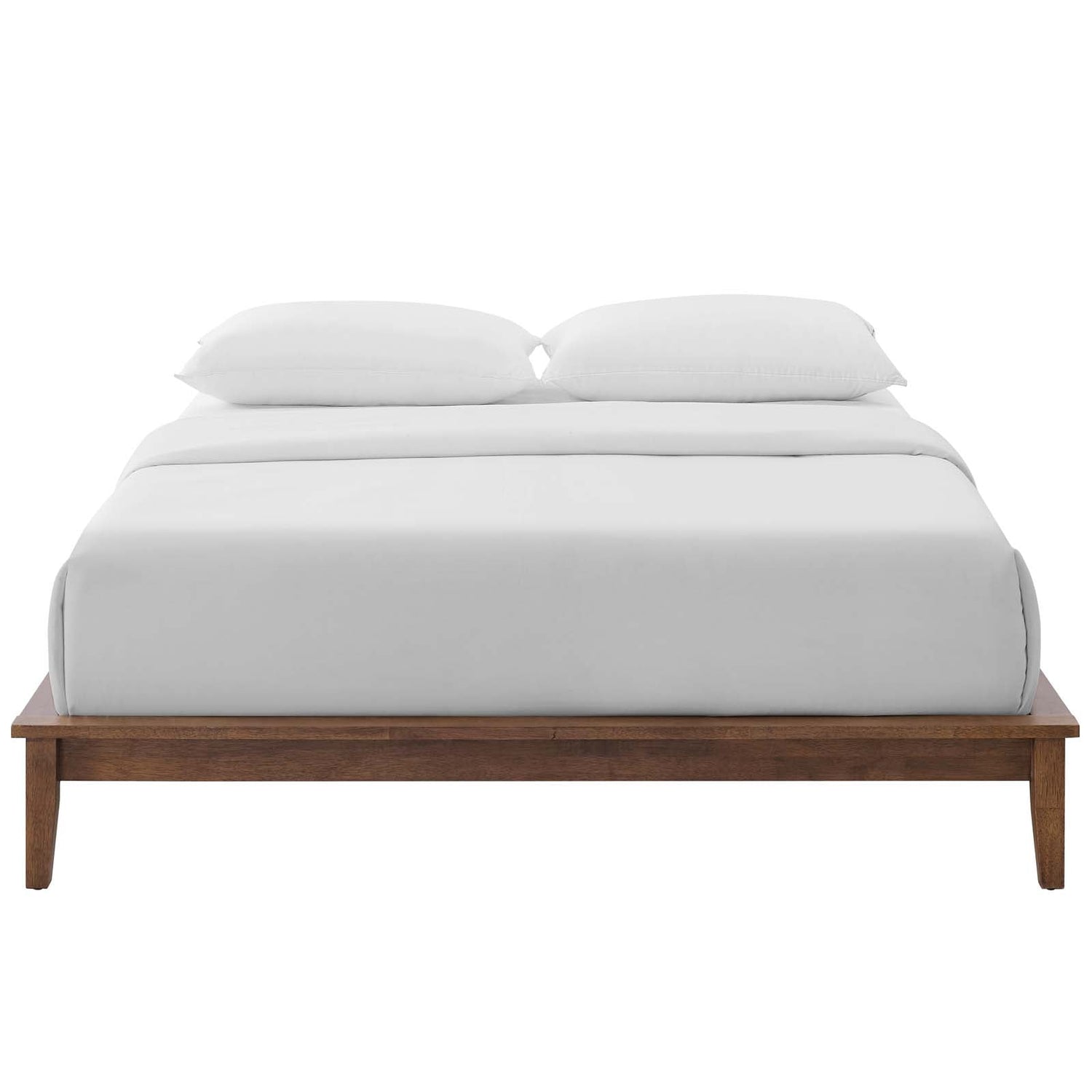 Lodge Wood Platform Bed Frame By HouseBean