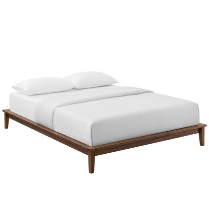 Lodge Wood Platform Bed Frame By HouseBean