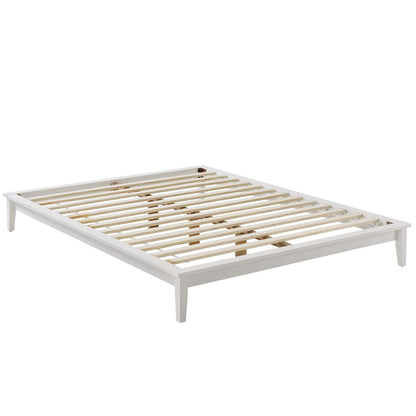 Lodge Wood Platform Bed Frame By HouseBean