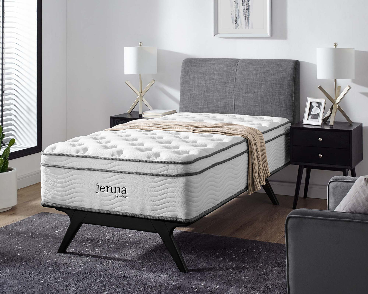 Jenna Innerspring and Foam Mattress by Modway