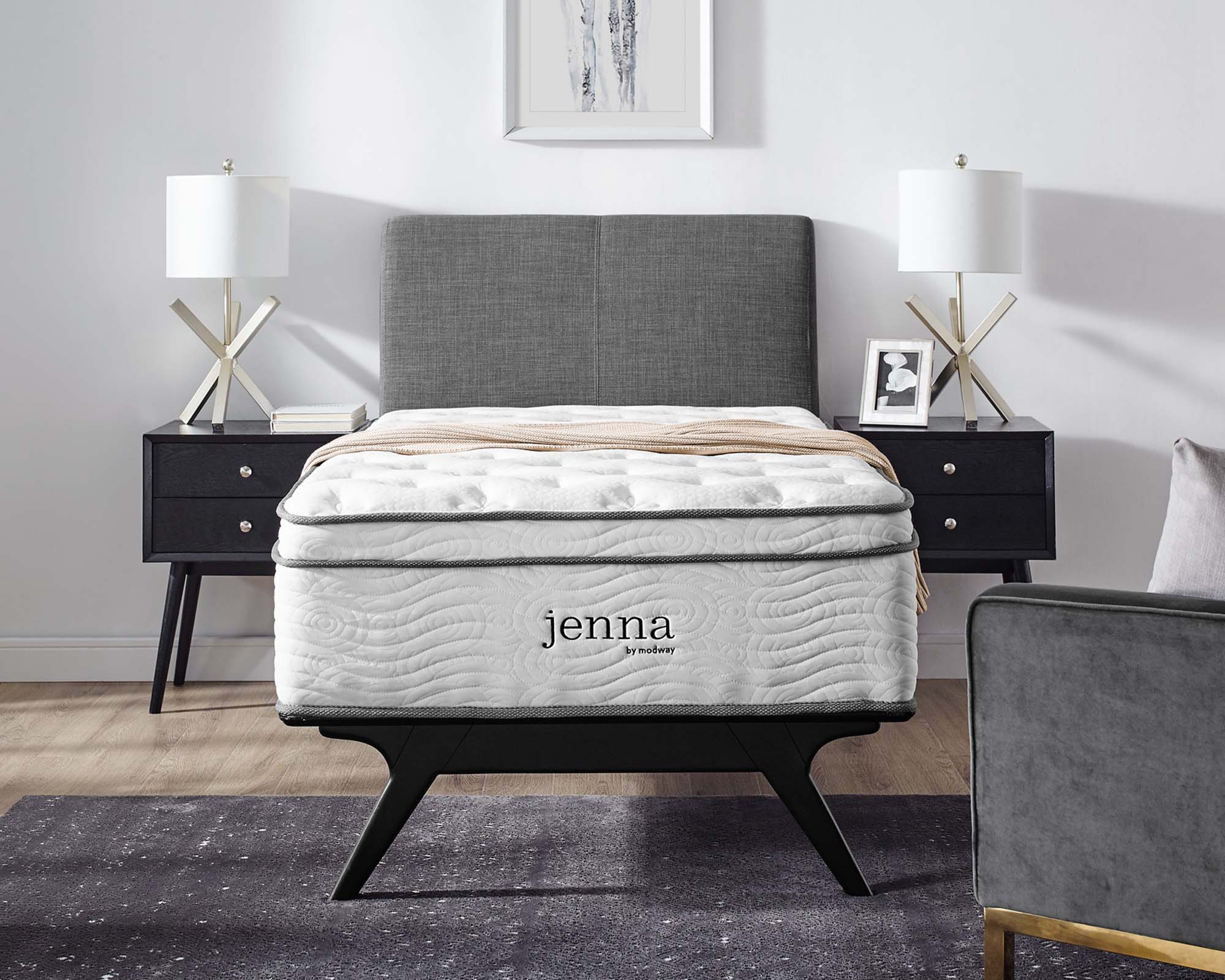 Jenna Innerspring and Foam Mattress by Modway