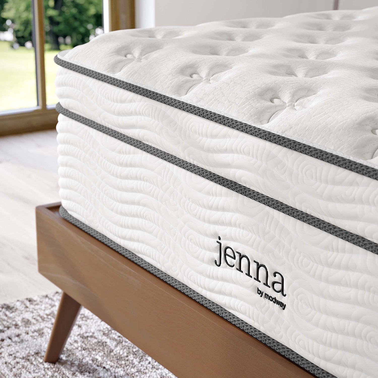 Jenna Innerspring and Foam Mattress by Modway