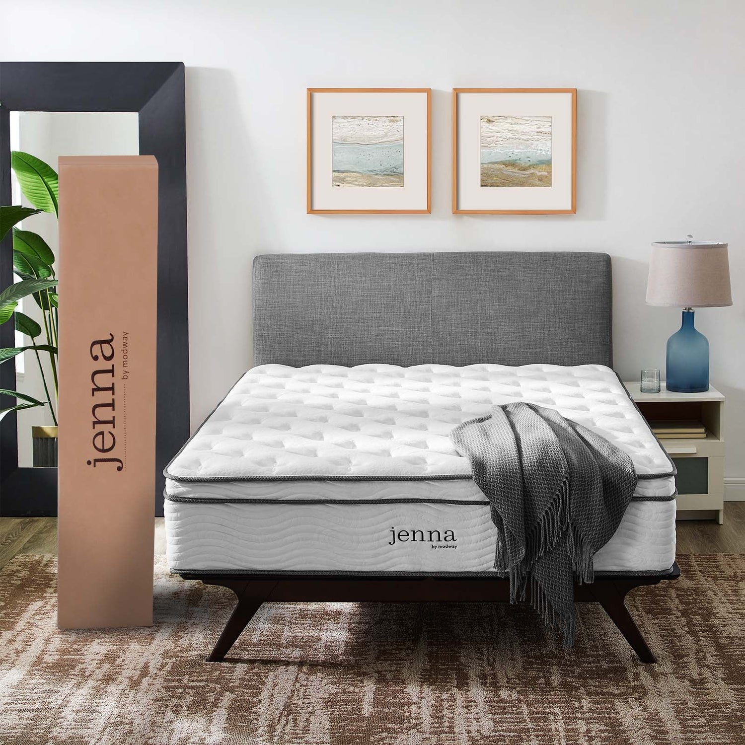 Jenna Innerspring and Foam Mattress by Modway