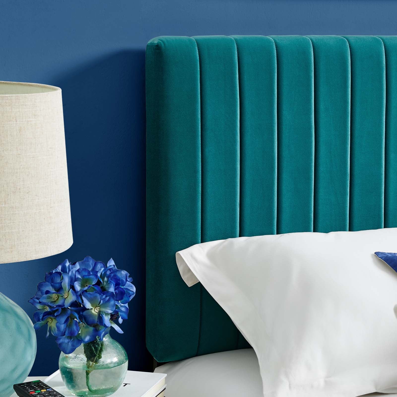 Keira  Performance Velvet Headboard By HouseBean