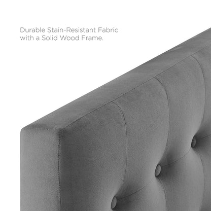 Emily Tufted Performance Velvet Headboard By HouseBean