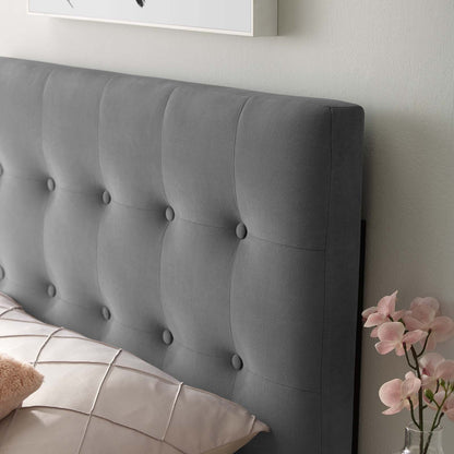 Emily Tufted Performance Velvet Headboard By HouseBean