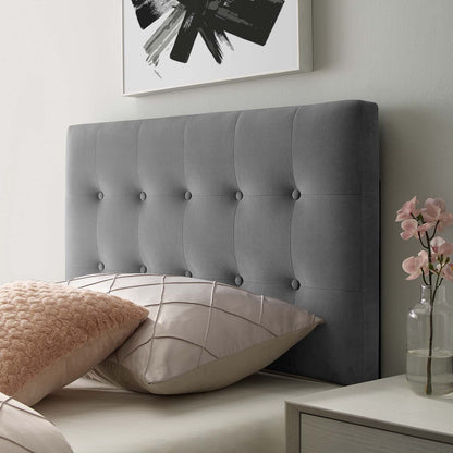 Emily Tufted Performance Velvet Headboard By HouseBean