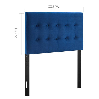 Emily Tufted Performance Velvet Headboard By HouseBean