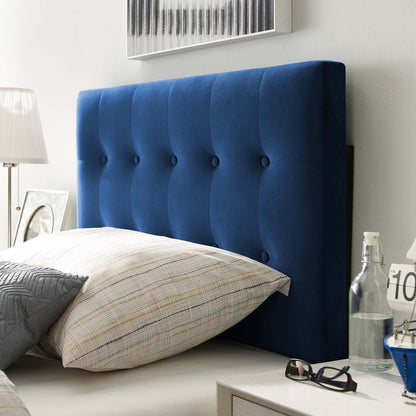 Emily Tufted Performance Velvet Headboard By HouseBean