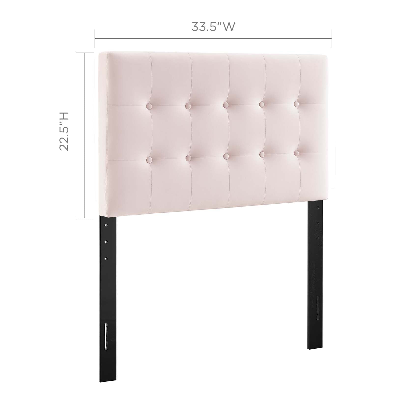 Emily Tufted Performance Velvet Headboard By HouseBean