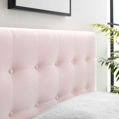 Emily Tufted Performance Velvet Headboard By HouseBean