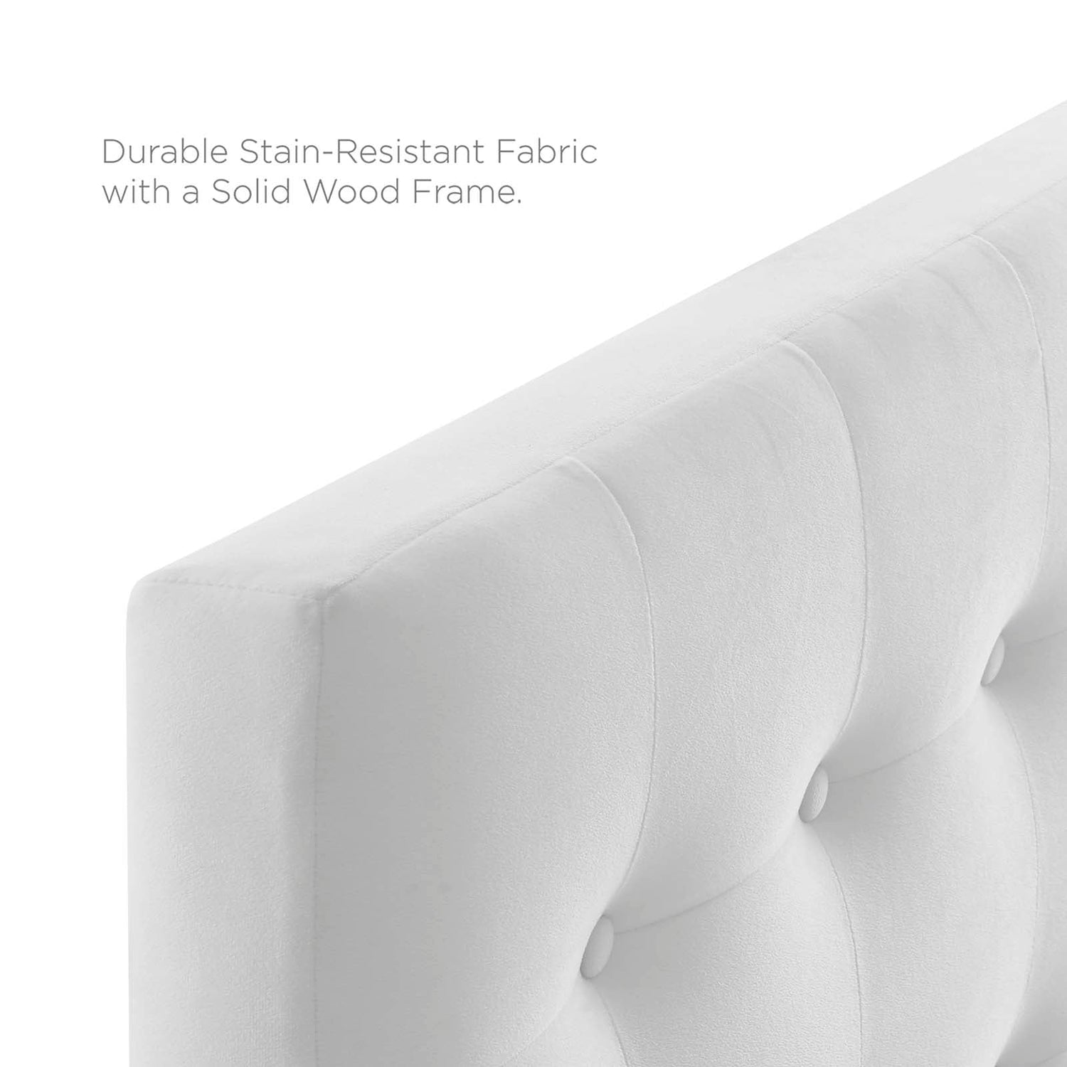 Emily Tufted Performance Velvet Headboard By HouseBean