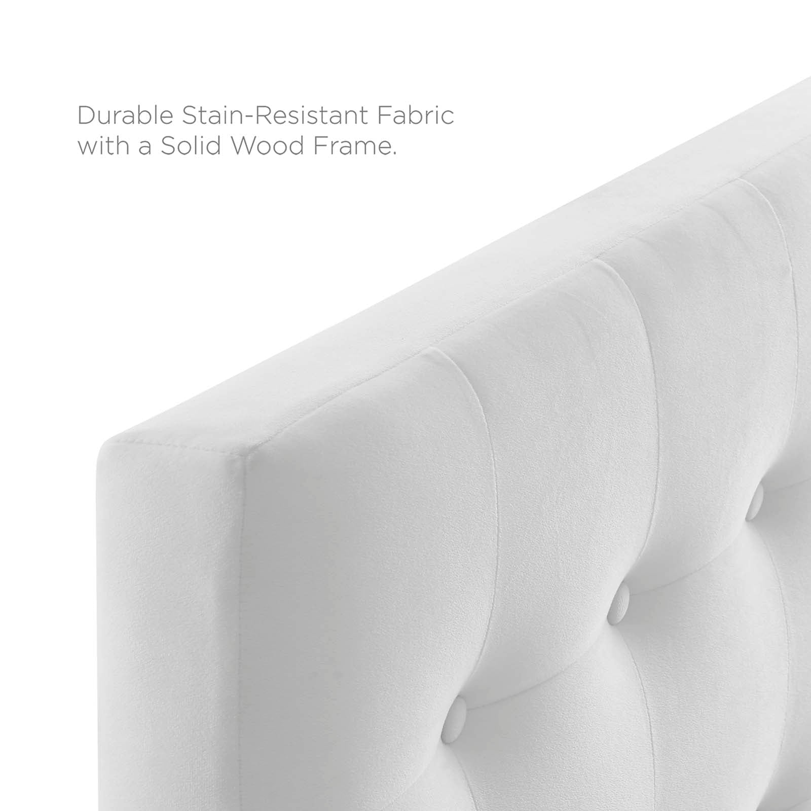 Emily Tufted Performance Velvet Headboard By HouseBean