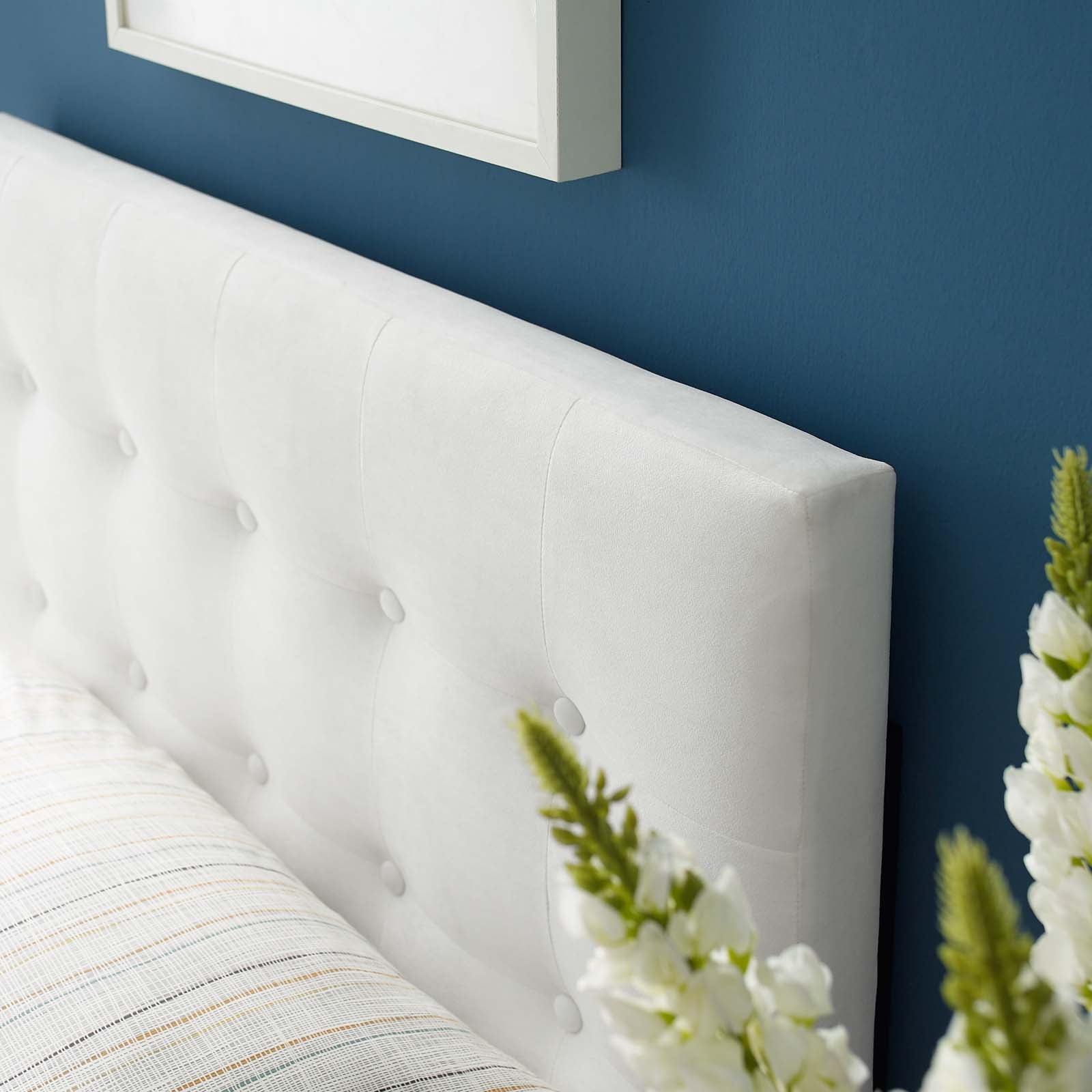 Emily Tufted Performance Velvet Headboard By HouseBean