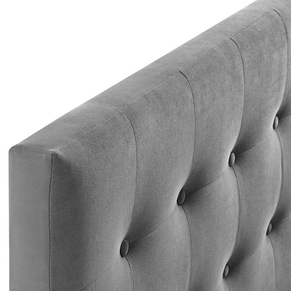 Emily Tufted Performance Velvet Headboard By HouseBean