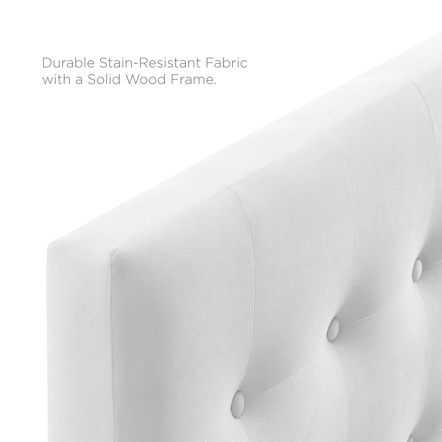 Emily Tufted Performance Velvet Headboard By HouseBean