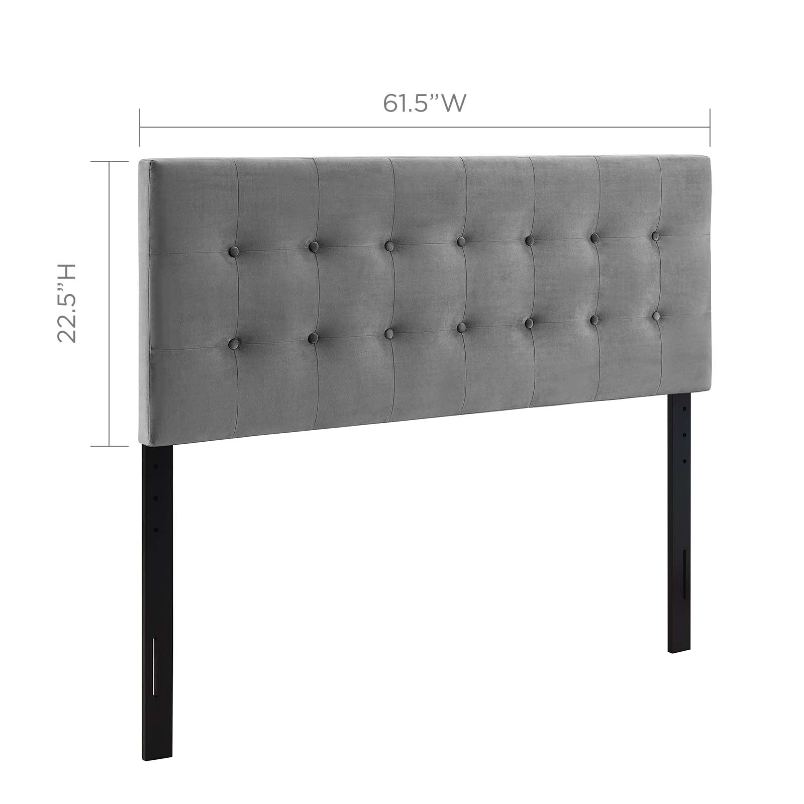 Emily Tufted Performance Velvet Headboard By HouseBean