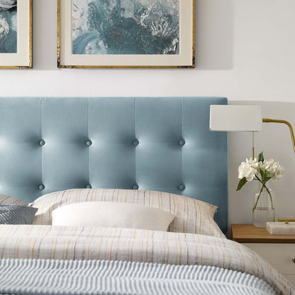 Emily Tufted Performance Velvet Headboard By HouseBean