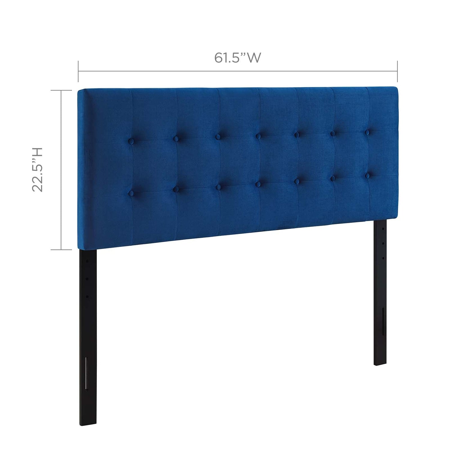 Emily Tufted Performance Velvet Headboard By HouseBean