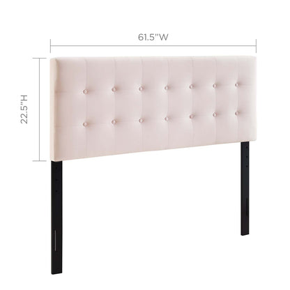 Emily Tufted Performance Velvet Headboard By HouseBean