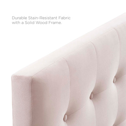 Emily Tufted Performance Velvet Headboard By HouseBean