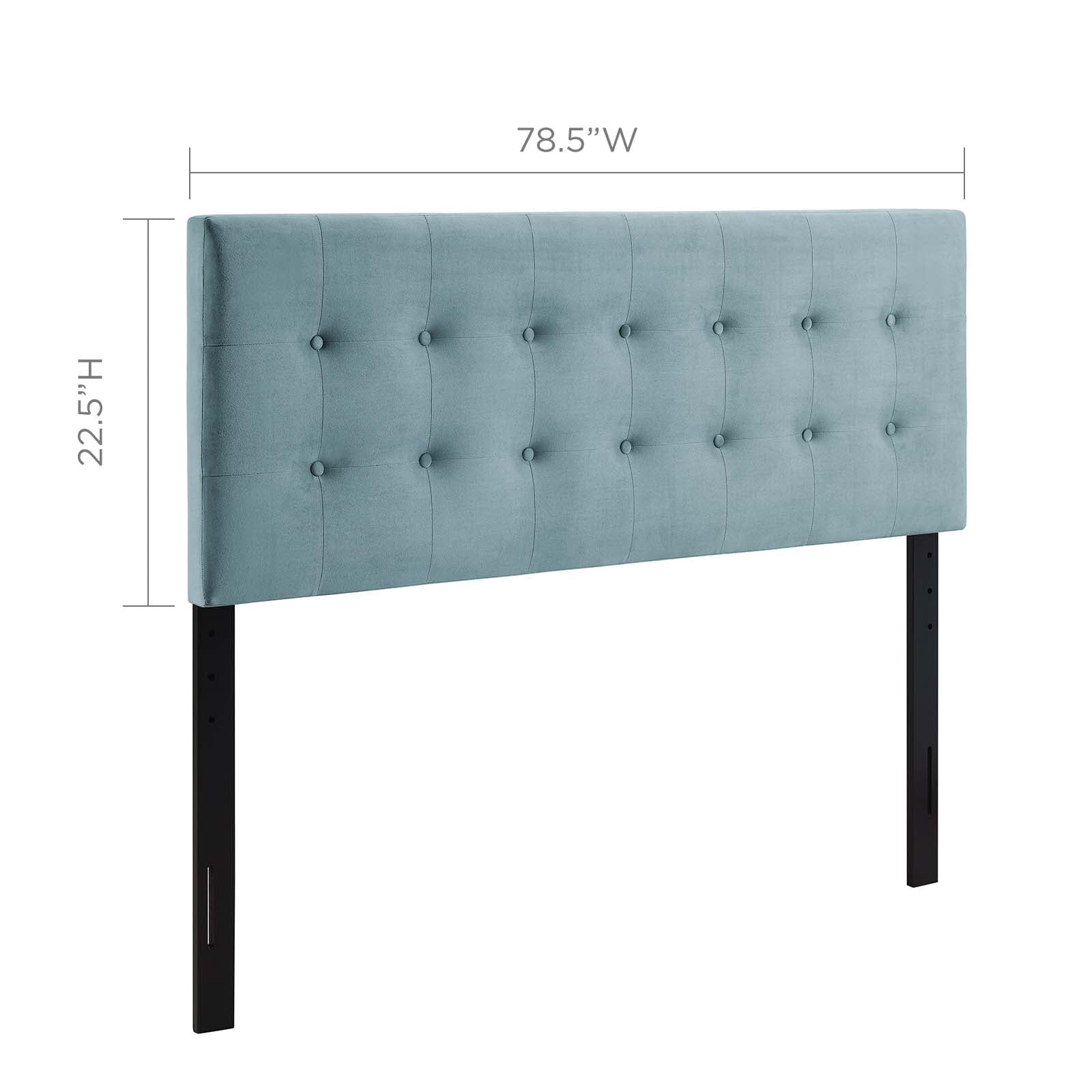 Emily Tufted Performance Velvet Headboard By HouseBean