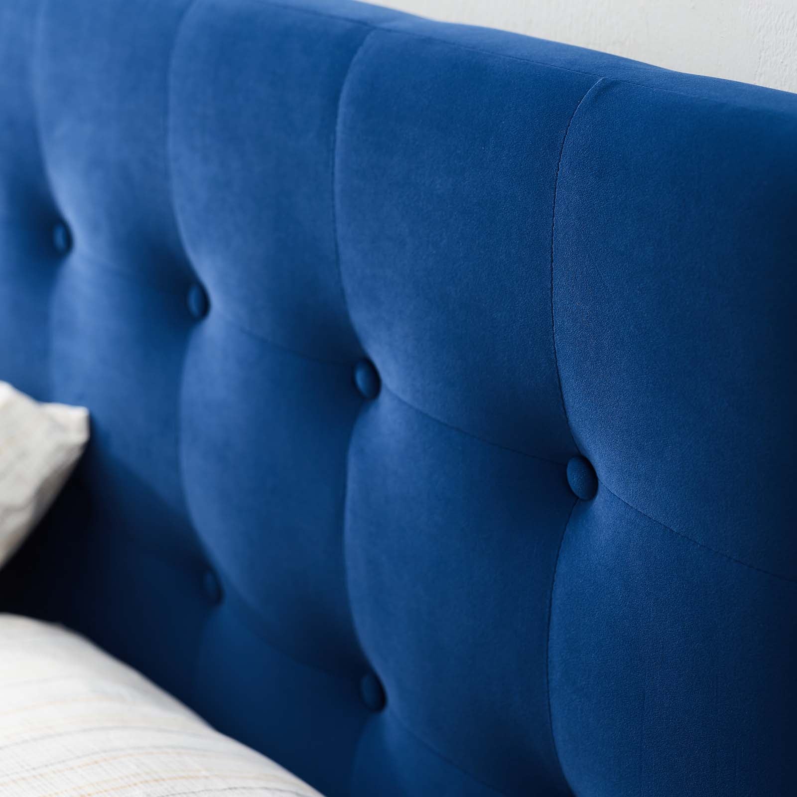 Emily Tufted Performance Velvet Headboard By HouseBean