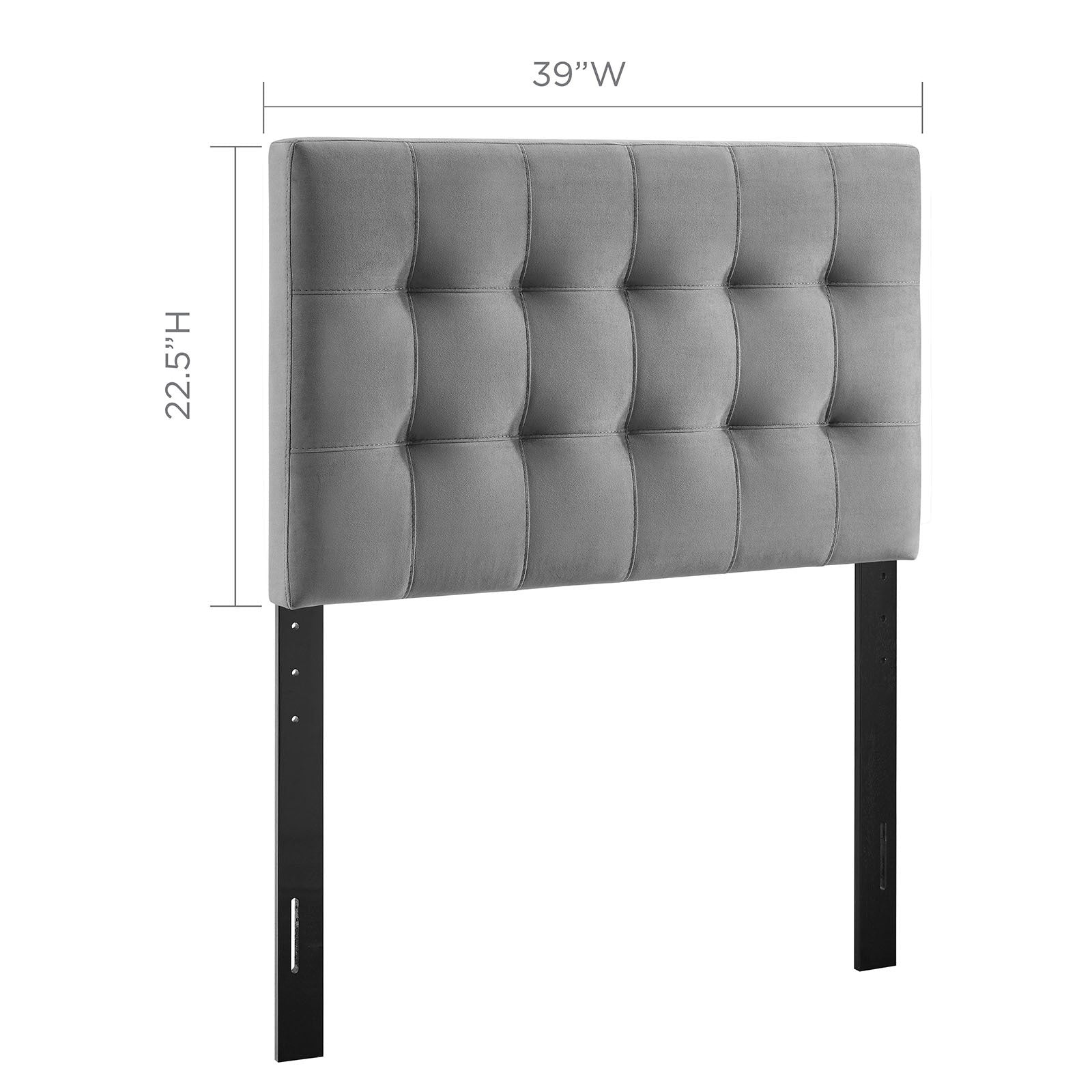 Lily Biscuit Tufted Performance Velvet Headboard By HouseBean