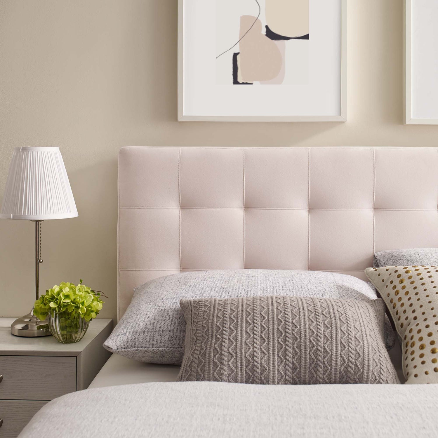 Lily Biscuit Tufted Performance Velvet Headboard by Modway