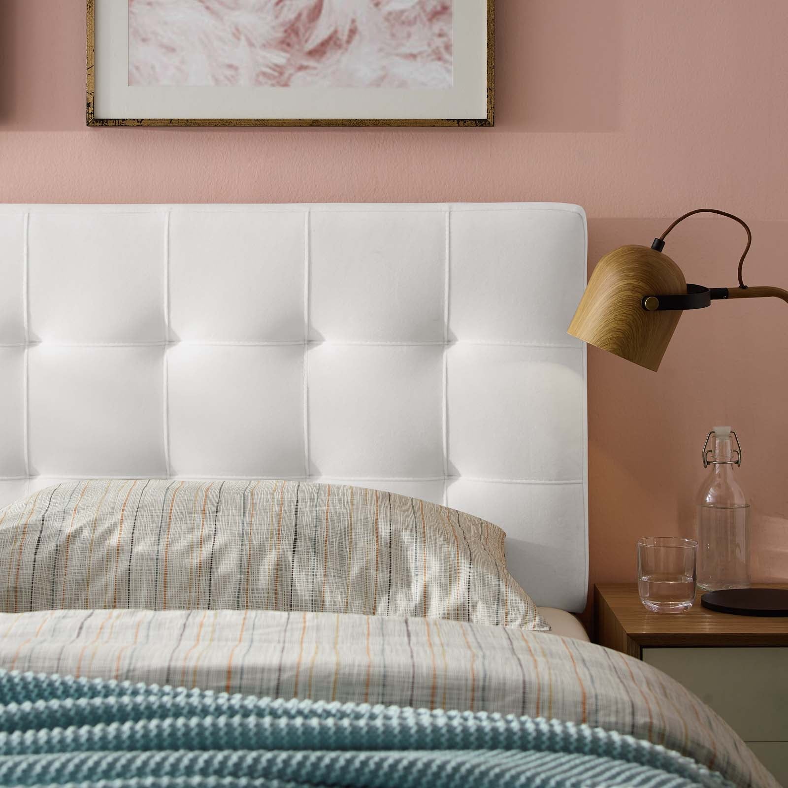 Lily Biscuit Tufted Performance Velvet Headboard By HouseBean