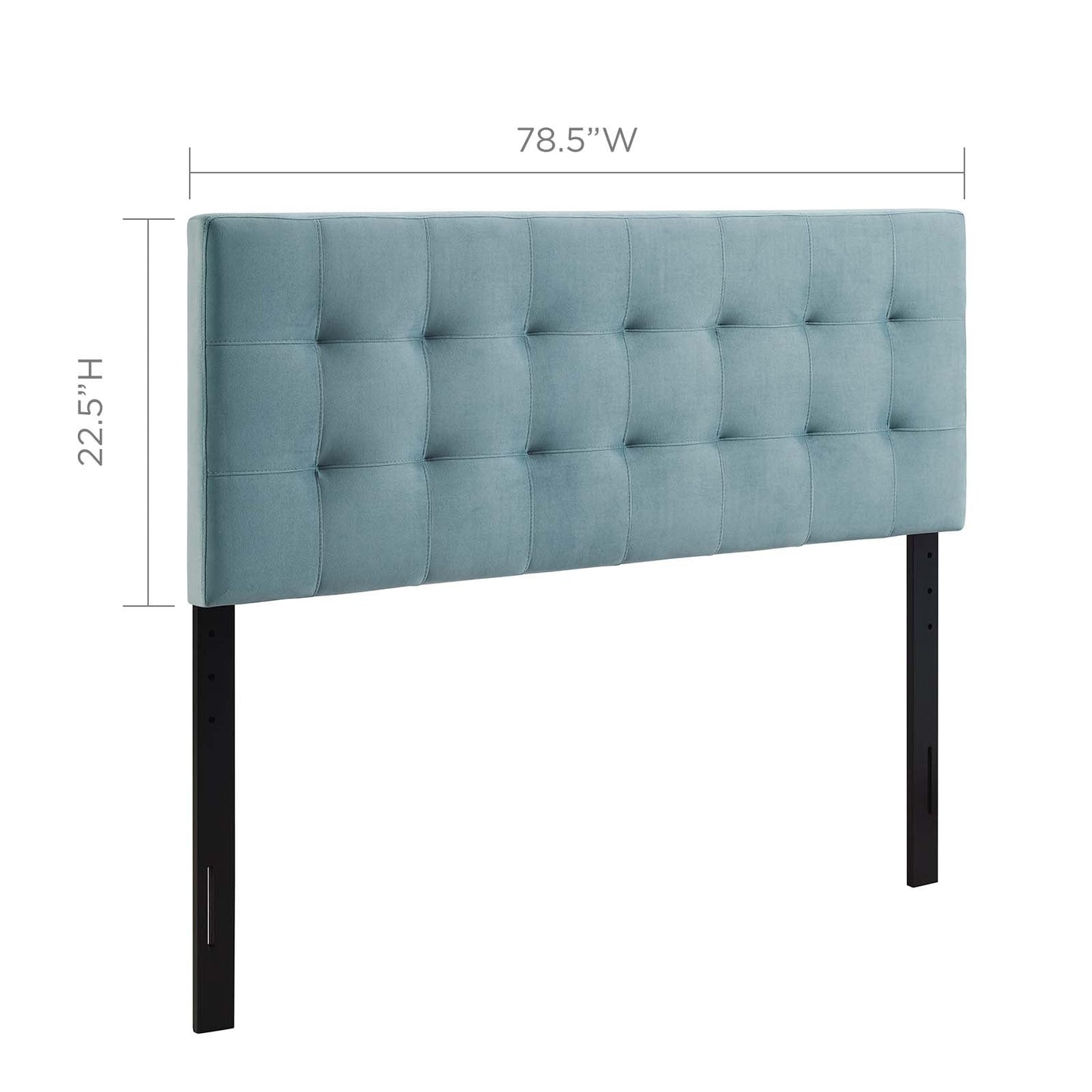 Lily Biscuit Tufted Performance Velvet Headboard By HouseBean