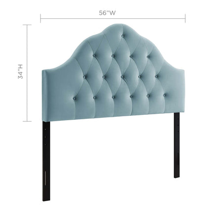 Sovereign Diamond Tufted Performance Velvet Headboard By HouseBean