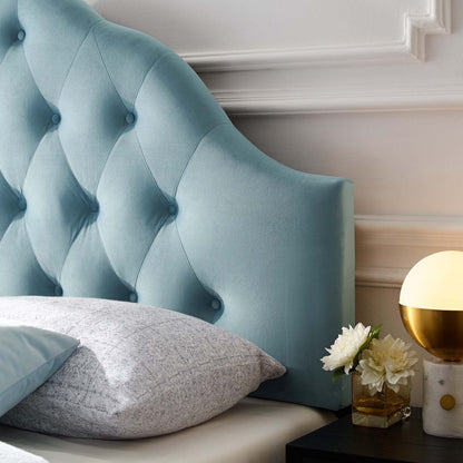 Sovereign Diamond Tufted Performance Velvet Headboard By HouseBean