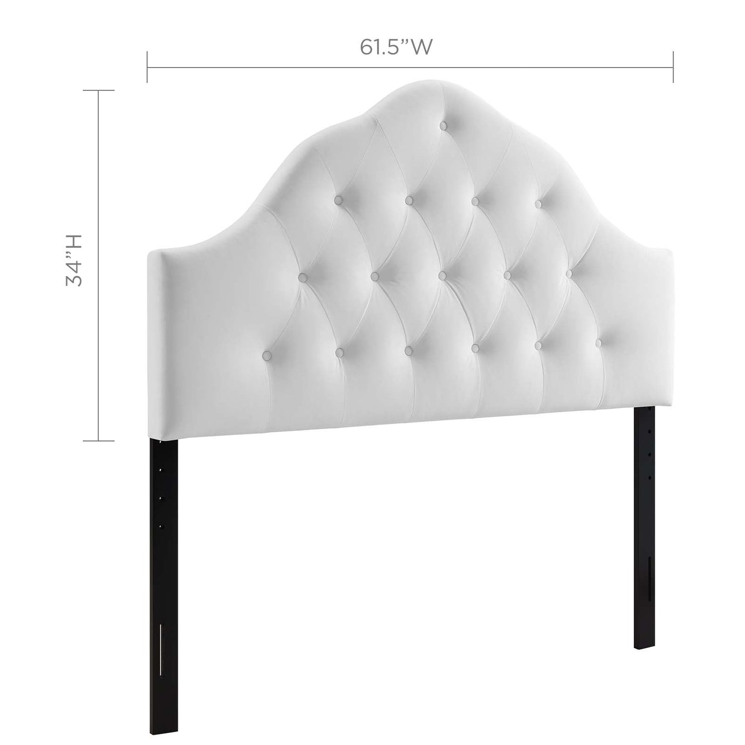 Sovereign Diamond Tufted Performance Velvet Headboard By HouseBean